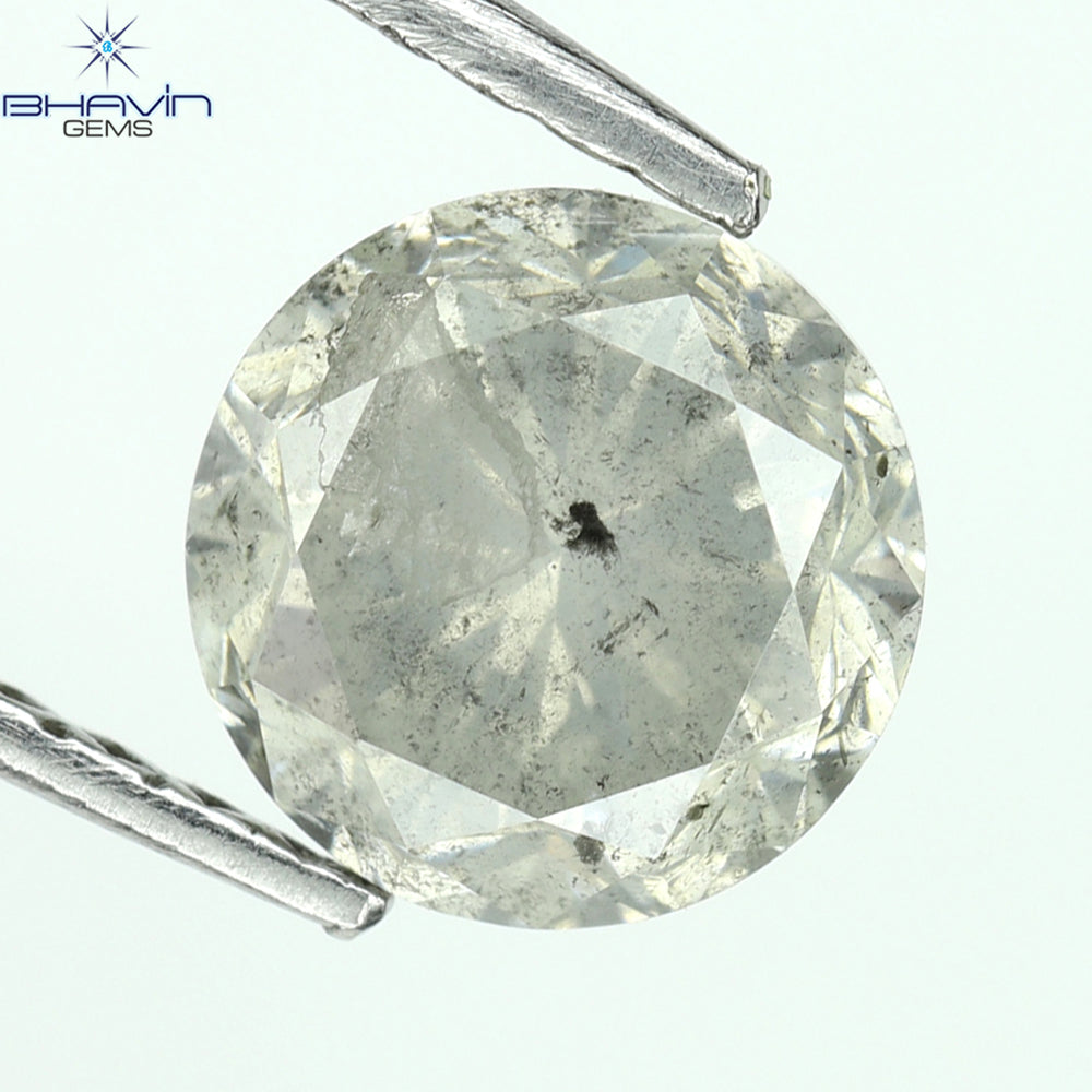 1.00 CT Round Shape Natural Loose Diamond White Color I3 Clarity (5.95 MM)