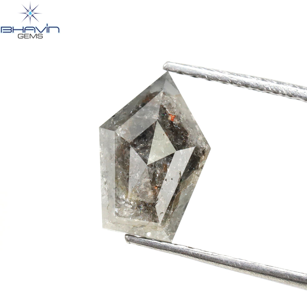 2.11 CT Geometric Shape Natural Diamond Salt And Pepper Color I3 Clarity (10.10 MM)