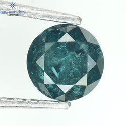 0.55 CT Round Diamond Natural Diamond Blue Color I3 Clarity (5.04 MM)
