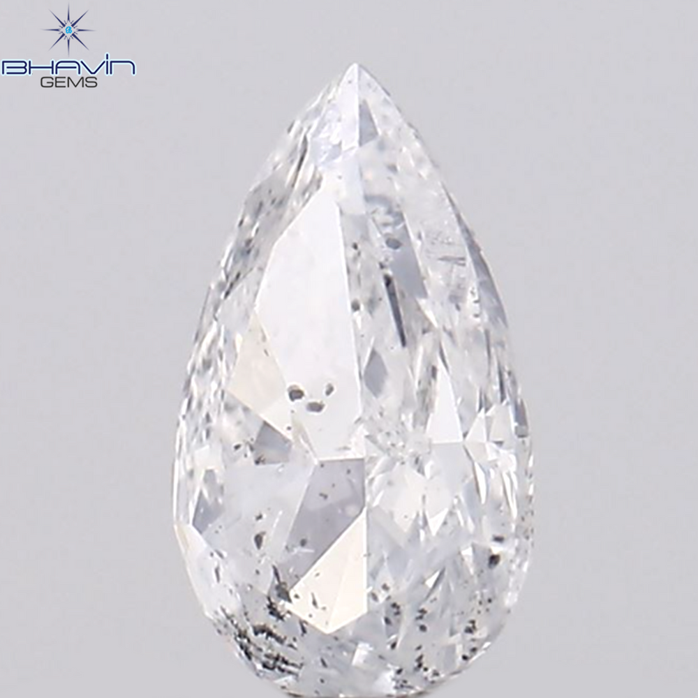 0.21 CT Pear Shape Natural Diamond White Color I1 Clarity (4.90 MM)