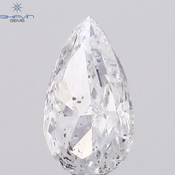0.21 CT Pear Shape Natural Diamond White Color I1 Clarity (4.90 MM)