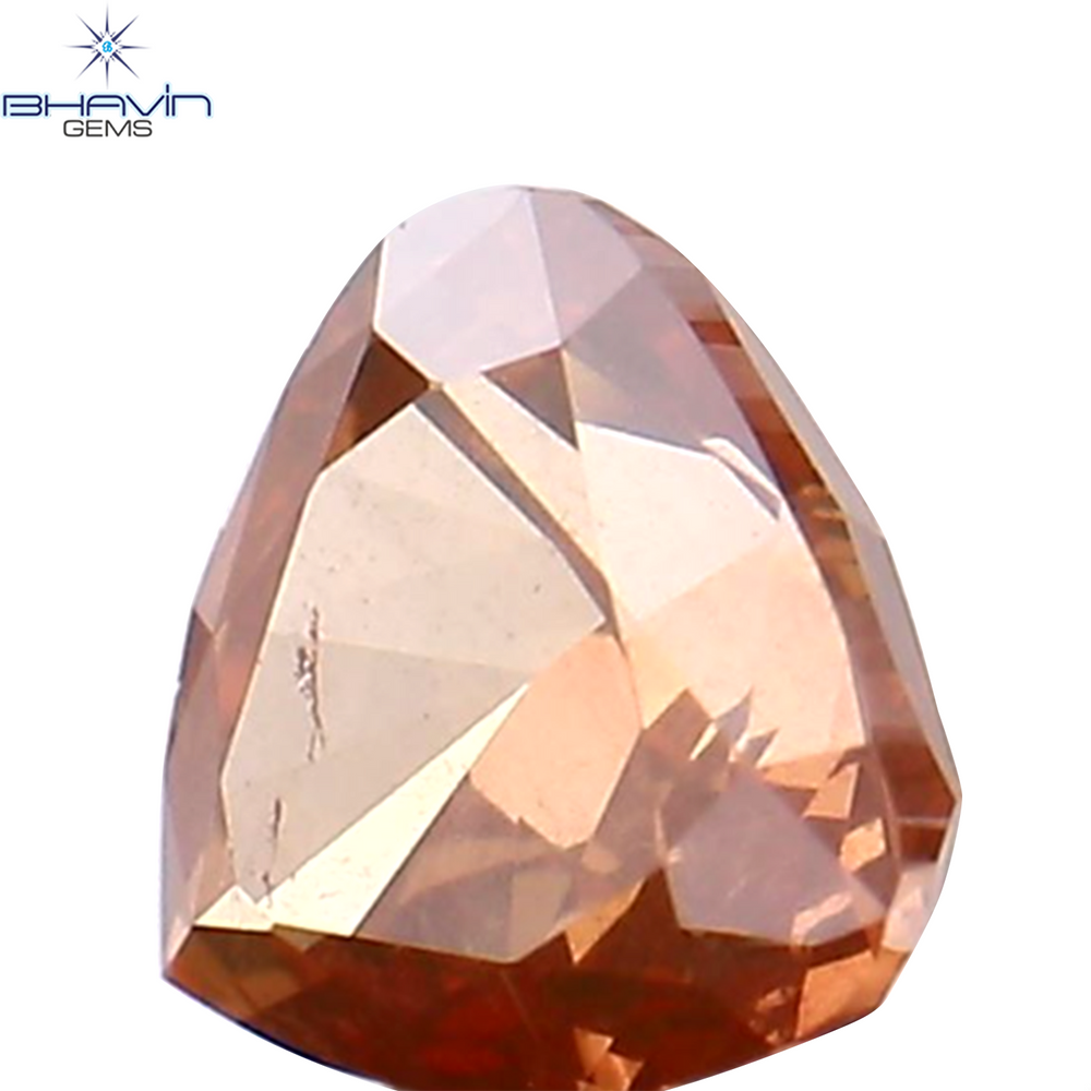 0.25 CT Heart Shape Enhanced Pink Color Natural Loose Diamond SI1 Clarity (4.03 MM)