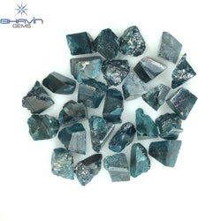 8.43 CT/27 PCS Blue Color Rough Diamond Natural loose Diamond I3 Clarity (3.77 MM)