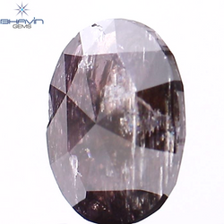 0.70 CT Oval Shape Natural Diamond Pink Color I3 Clarity (6.75 MM)