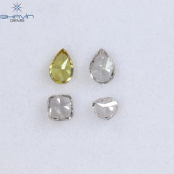 0.60 CT/4 Pcs Mix Shape Natural Diamond Mix Color SI Clarity (4.21 MM)