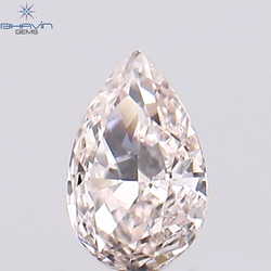0.08 CT Pear Shape Natural Diamond Pink Color VS1 Clarity (3.45 MM)