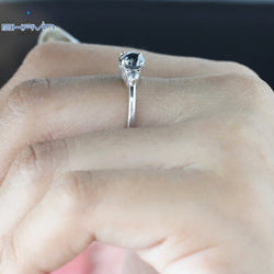 Round Rose Cut Shape Diamond Engagement Ring And Wedding Diamond Ring