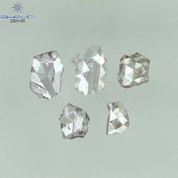 0.39 CT/5 Pcs Rosecut Polki Shape Natural Diamond Pink Color I2 Clarity (4.84 MM)
