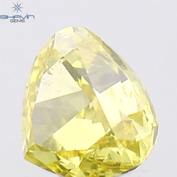 0.09 CT Heart Shape Natural Diamond Yellow Color VS1 Clarity (2.83 MM)