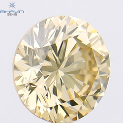 0.40 CT Round Shape Natural Loose Diamond Brown Color VS2 Clarity (4.64 MM)