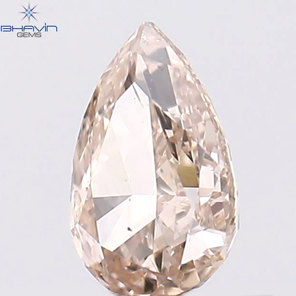 0.30 CT Pear Shape Natural Diamond Pink (Argyle) Color VS2 Clarity (5.20 MM)