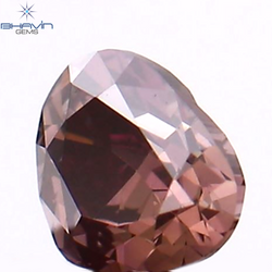 0.08 CT Heart Shape Natural Loose Diamond Pink Color VS1 Clarity (2.78 MM)