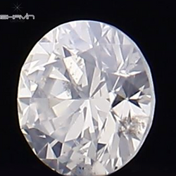 0.03 CT Round Shape Natural Loose Diamond White Color SI1 Clarity (2.04 MM)