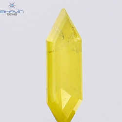 0.19 CT Hexagon Shape Natural Diamond Yellow Color I2 Clarity (6.65 MM)