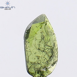 0.23 CT Pear Shape Natural Diamond Green Color I2 Clarity (6.27 MM)