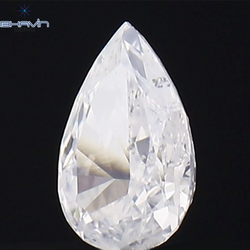 0.07 CT Pear Shape Natural Diamond White Color SI2 Clarity (3.47 MM)