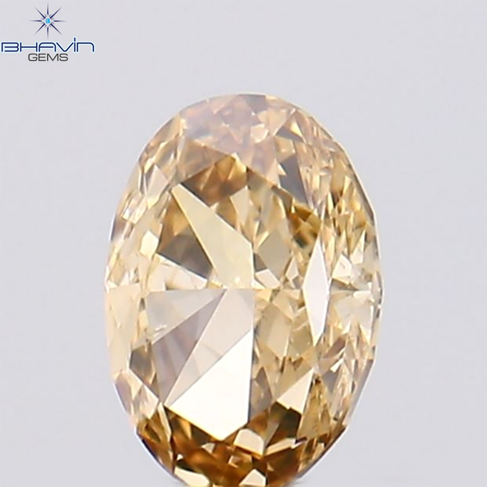 0.24 CT Oval Shape Natural Diamond Brown-Pink Color vs1 Clarity (4.19 MM)