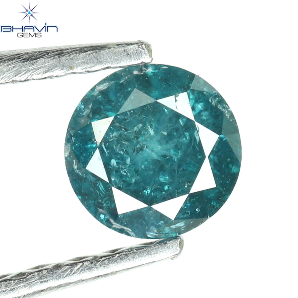 0.27 CT Round Diamond Natural Loose Diamond Blue Color I3 Clarity (4.18 MM)