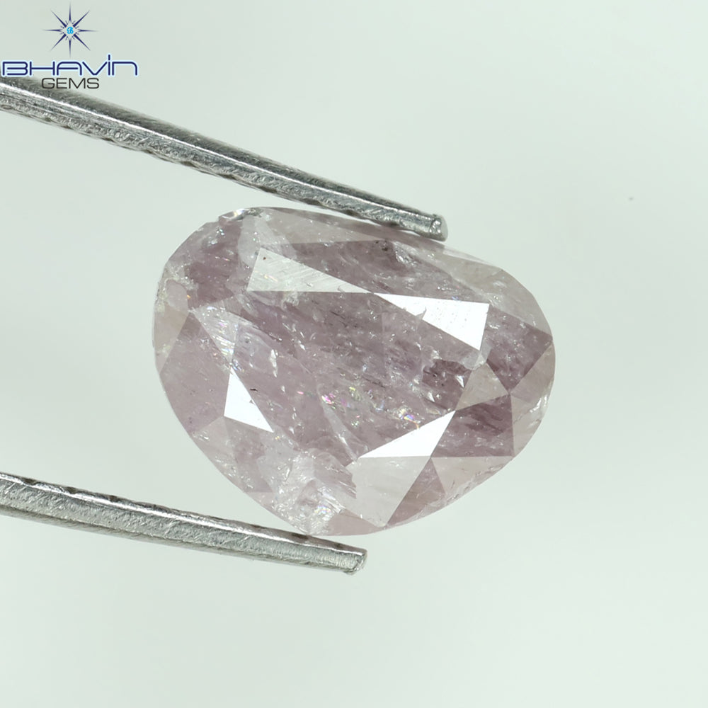2.29 CT Heart Diamond Pink Color Natural Loose Diamond I3 Clarity (8.50 MM)