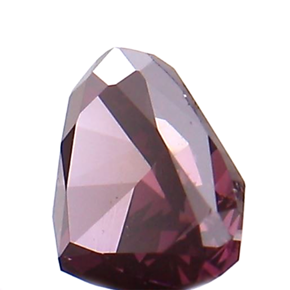 0.12 CT Heart Shape Natural Diamond Enhanced Pink Color VS2 Clarity (3.44 MM)