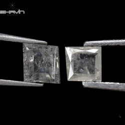 0.40 CT/2 PCS Hexagon Shape Natural Loose Diamond White Color I3 Clarity (3.32 MM)