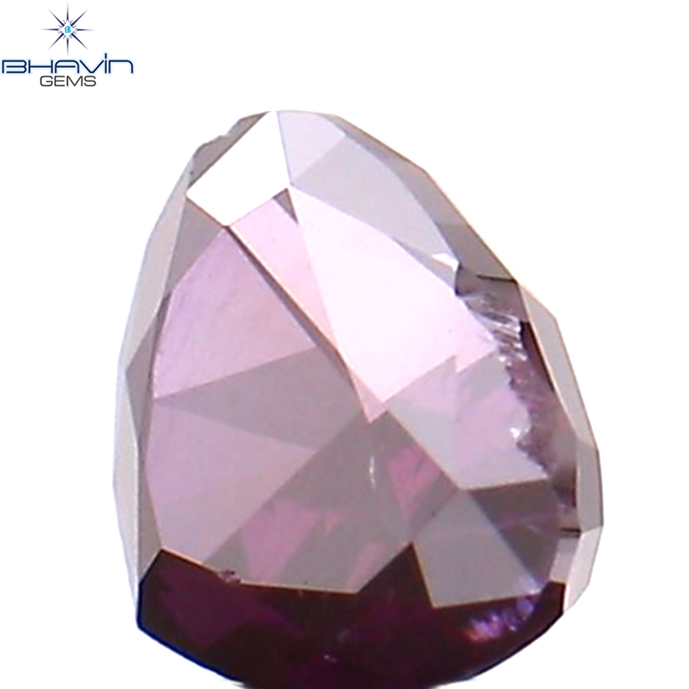 0.21 CT Heart Shape Natural Loose Diamond Pink Color SI2 Clarity (3.88 MM)