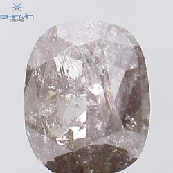 1.07 CT Cushion Shape Natural Diamond Pink Color I3 Clarity (6.46 MM)