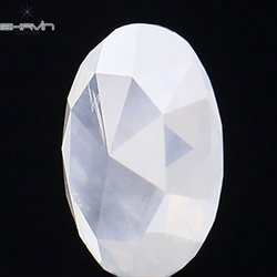 0.64 CT Rose Oval Shape Natural Diamond White Color SI2 Clarity (7.00 MM)
