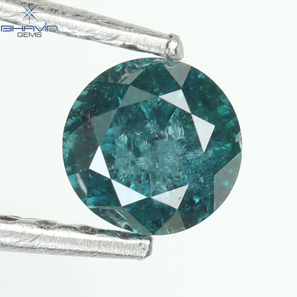 0.25 CT Round Diamond Natural Diamond Blue Color I3 Clarity (3.94 MM)