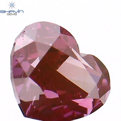 0.20 CT Heart Shape Pink Color Natural Loose Diamond VS1 Clarity (3.73 MM)