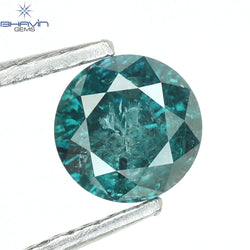 0.40 CT Round Diamond Natural Loose Diamond Blue Color I3 Clarity (4.67 MM)