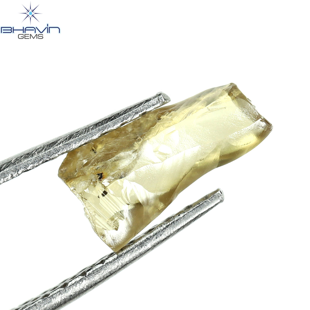 0.77 CT Rough Shape Natural Diamond Brown Color SI Clarity (8.40 MM)