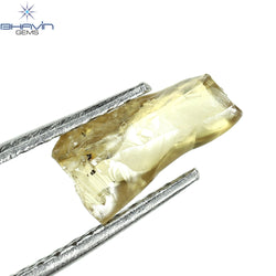 0.77 CT Rough Shape Natural Diamond Brown Color SI Clarity (8.40 MM)