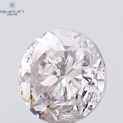 0.15 CT Round Shape Natural Diamond Pink Color SI2 Clarity (3.32 MM)