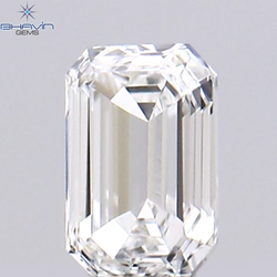 0.09 CT エメラルド シェイプ ナチュラル ダイヤモンド ホワイト カラー VS1 クラリティ (3.15 MM)