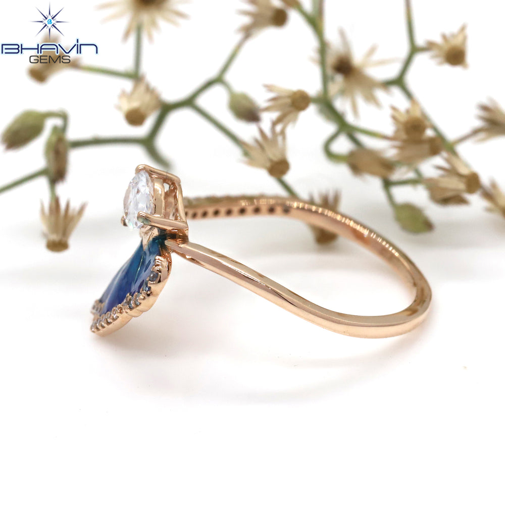 Round Diamond White Diamond Natural Diamond Ring Gold Ring Engagement Ring