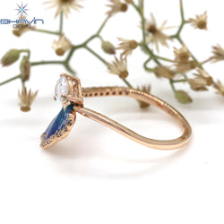 Round Diamond White Diamond Natural Diamond Ring Gold Ring Engagement Ring