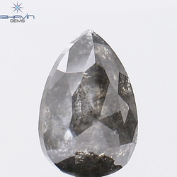 1.85 CT Pear Shape Natural Diamond Salt And Pepper Color I3 Clarity (9.12MM)