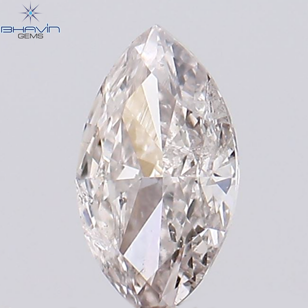 0.22 CT Marquise Shape Natural Loose Diamond Pink Color SI2 Clarity (5.34 MM)