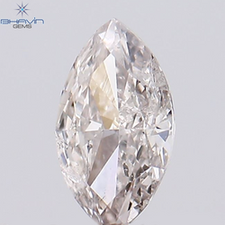 0.22 CT Marquise Shape Natural Loose Diamond Pink Color SI2 Clarity (5.34 MM)