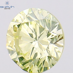 0.24 CT Round Shape Natural Diamond Greeinsh Yellow Color VS2 Clarity (3.98 MM)