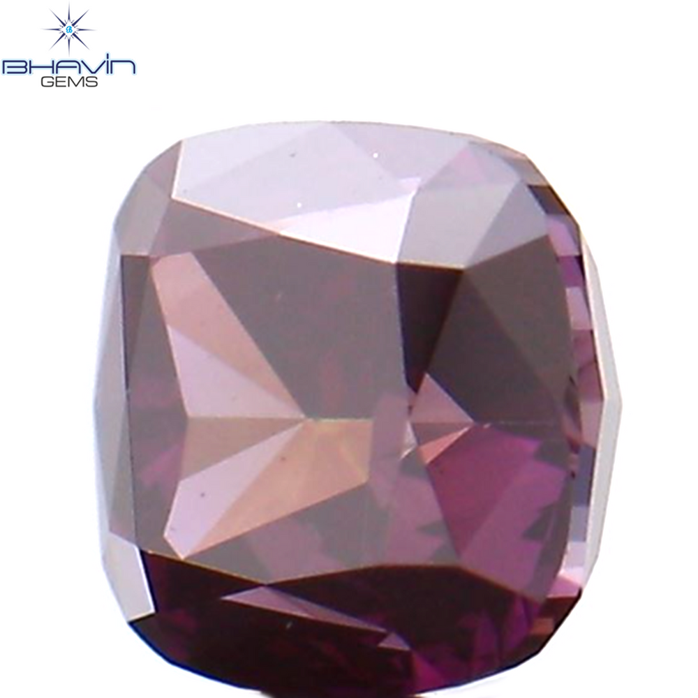 0.26 CT Cushion Shape Natural Loose Diamond Enhanced Pink Color VS1 Clarity (3.45 MM)