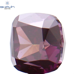 0.26 CT Cushion Shape Natural Loose Diamond Enhanced Pink Color VS1 Clarity (3.45 MM)