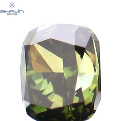 0.27 CT Cushion Shape Natural Loose Diamond Green Color VS1 Clarity (3.77 MM)