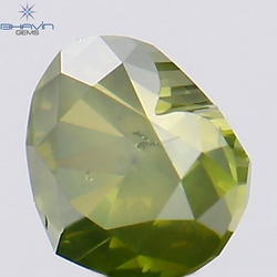 0.31 CT Heart Shape Natural Diamond Green Color SI2 Clarity (4.33 MM)