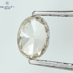 0.29 CT Oval Shape Natural Diamond Brown Pink Color I1 Clarity (4.97 MM)