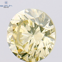 0.30 CT Round Shape Natural Loose Diamond Yellow Color VS2 Clarity (4.18 MM)