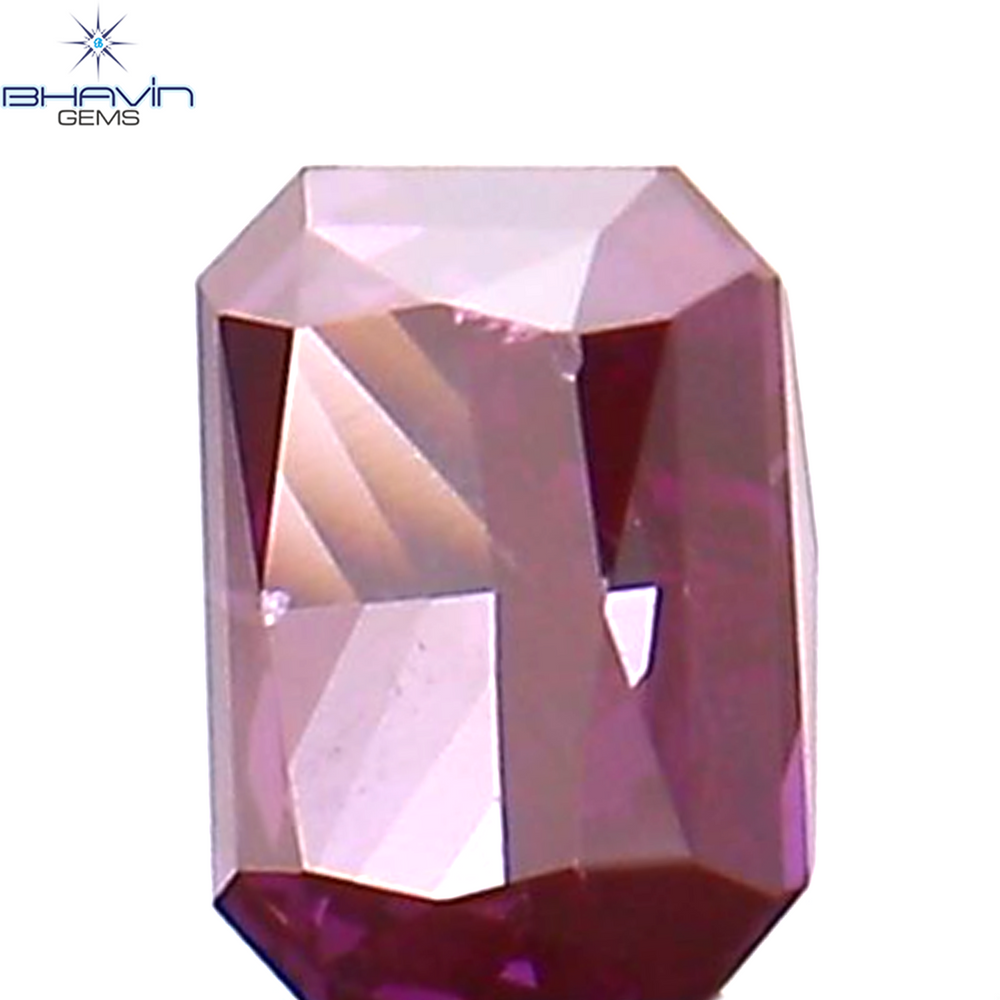 0.07 CT Radiant Diamond Pink Color Natural Diamond Clarity VS1 (2.70 MM)