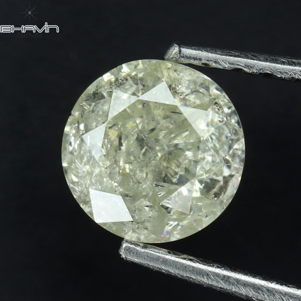 0.59 CT Round Shape Natural Loose Diamond White Color I3 Clarity (5.12 MM)