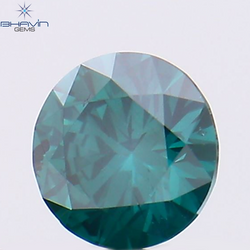 0.30 CT Round Shape Natural Diamond Blue Color SI1 Clarity (4.25 MM)
